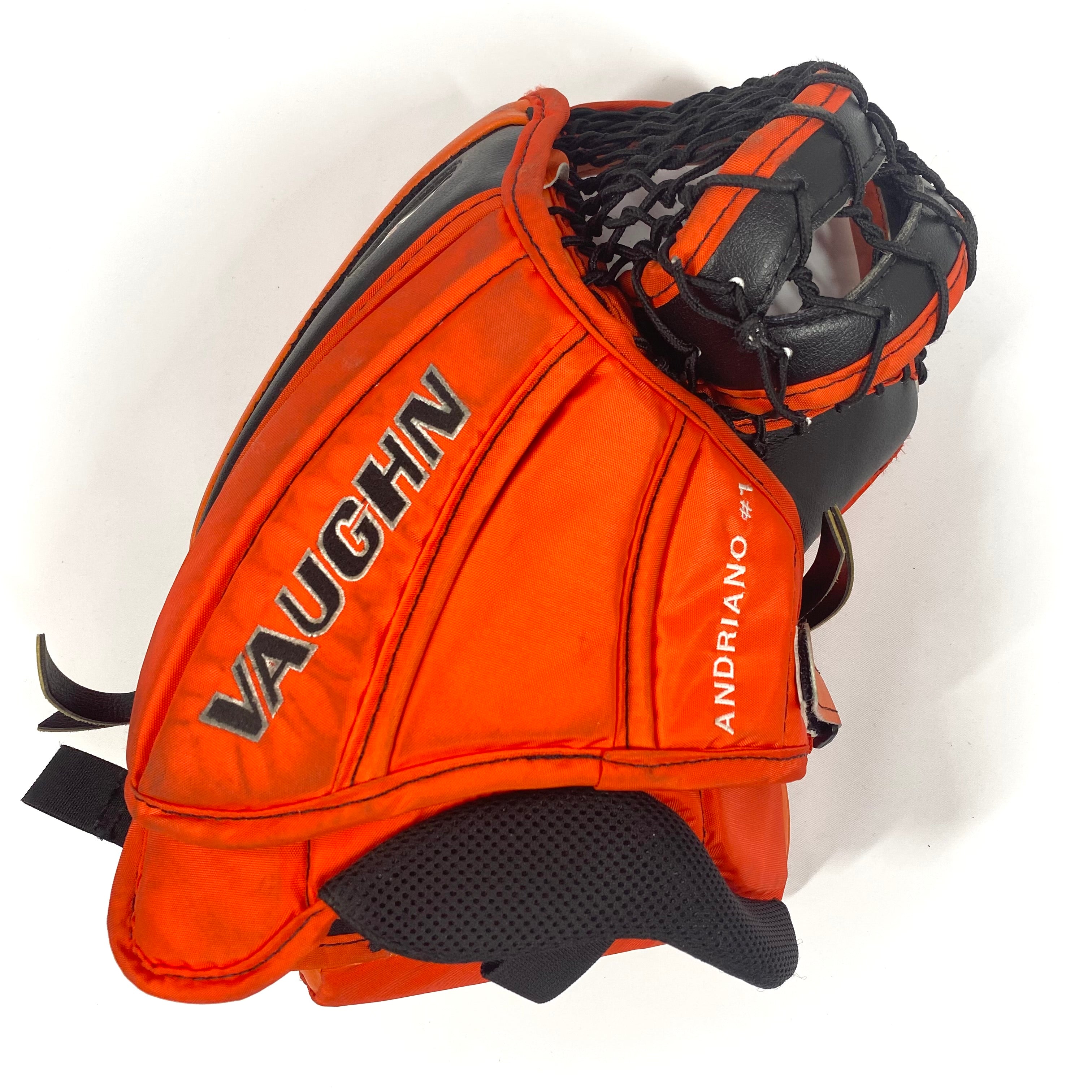 Vaughn Velocity V9 - Gant de gardien de but Pro Stock d'occasion (orange/noir/blanc)